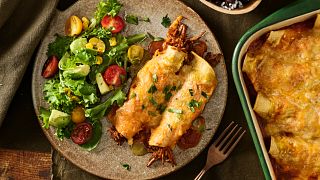 Cheesy Beef Enchiladas